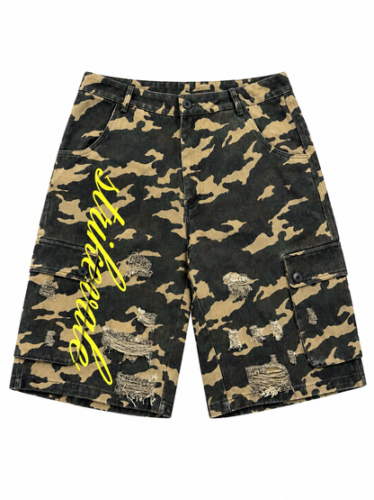 "WAR&PEACE" cargo shorts